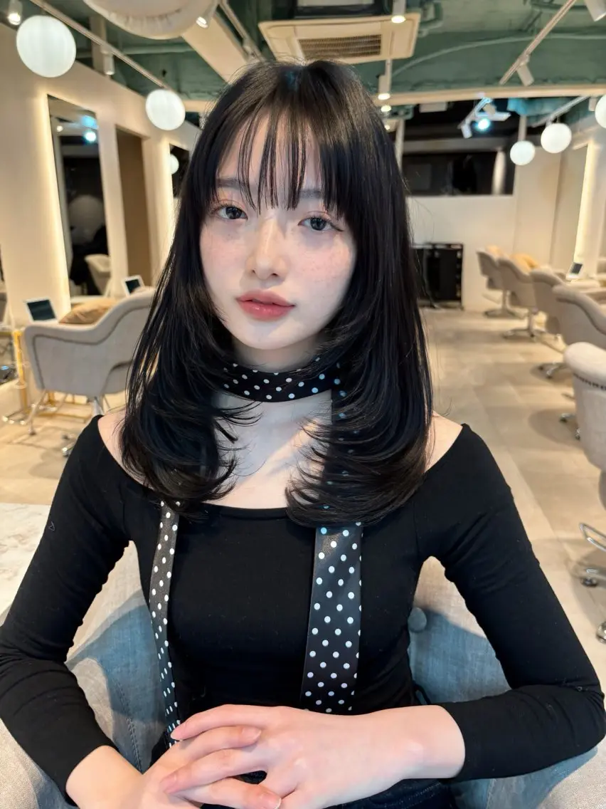 ロング レイヤーカット レイヤーカット/ 透明感カラー🤍楓のヘアスタイル