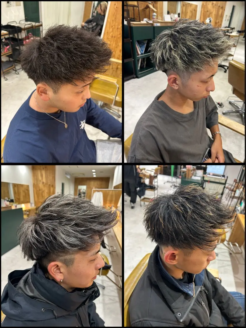 カラー パーマ ヘアアレンジ メンズ カット ヘアカラー 《海外ヘア特化》 早川 愛斗のヘアスタイル