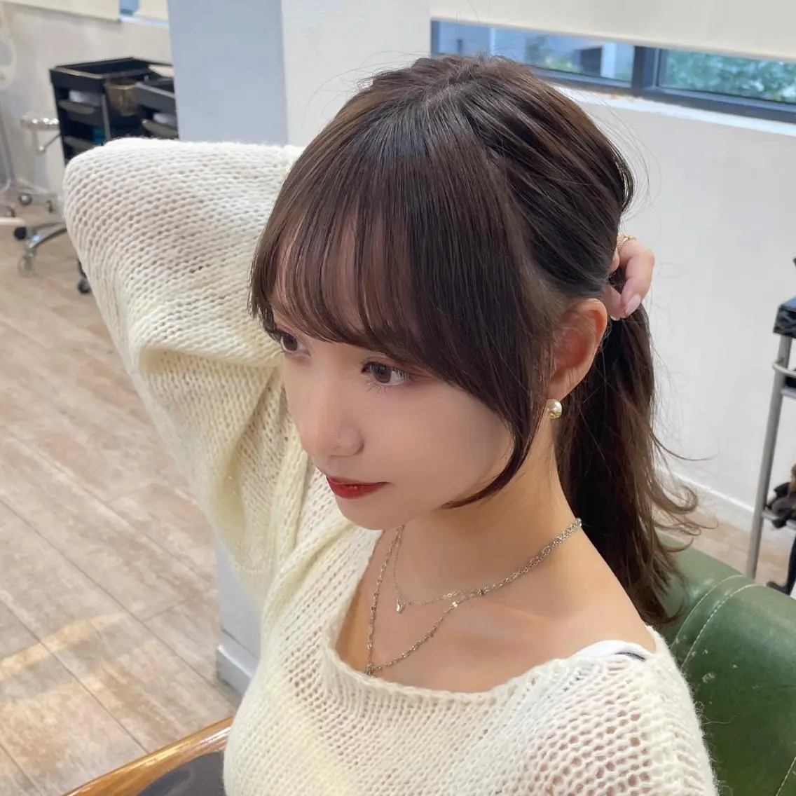 ミディアム カラー 上田 ヒロツグのヘアスタイル