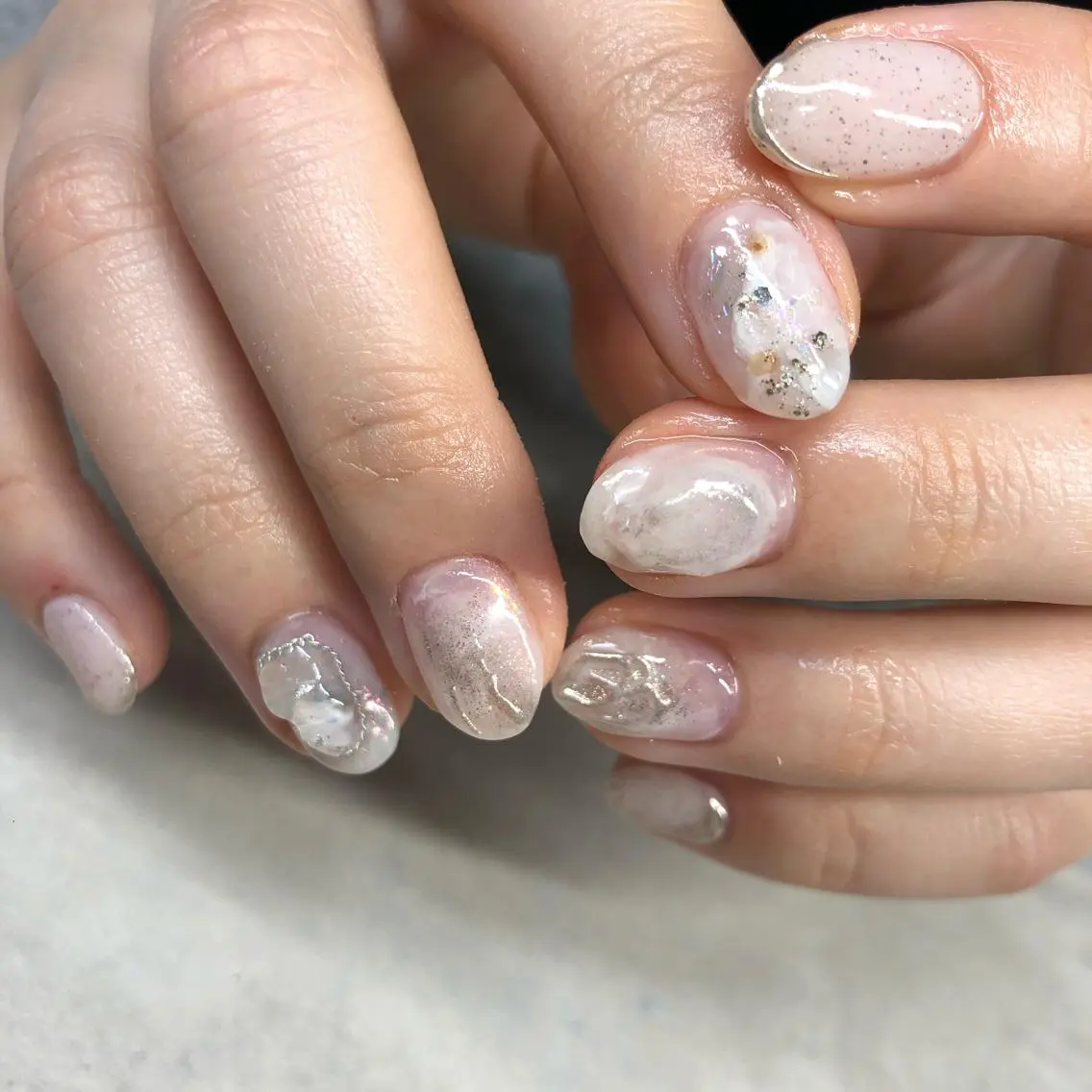ロング カラー ヘアアレンジ キッズ ネイル マツエク・マツパ 福田 加奈のネイルデザイン