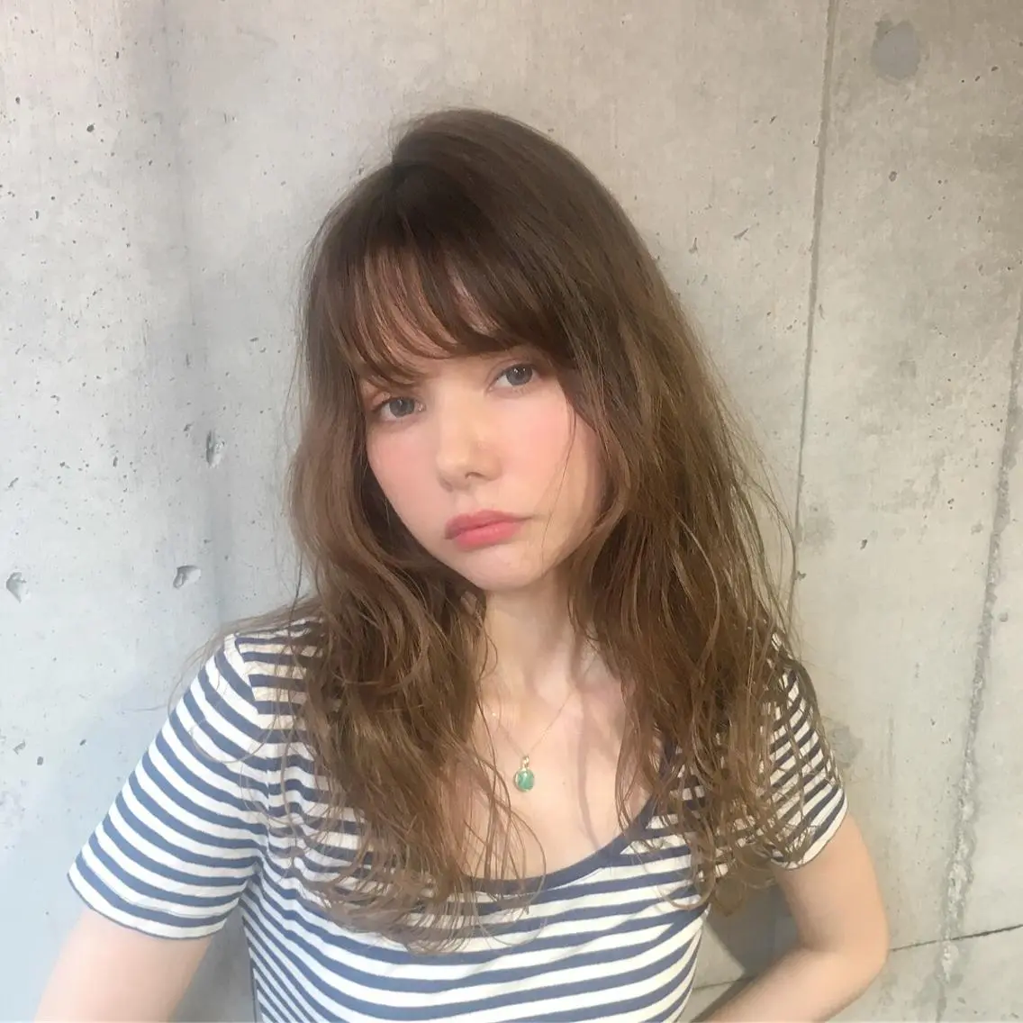 ロング カラー アディクシーカラー グレージュ カット ヘアカラー トリートメント 佐藤 高徳のヘアスタイル
