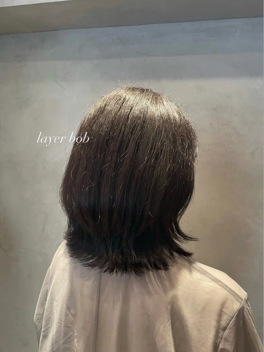 ミディアム レイヤーカット トリートメント Luna ☾ ໋のヘアスタイル