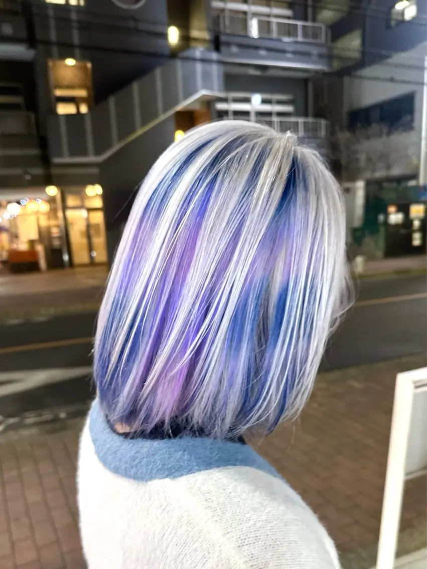 ミディアム 🌈ブリーチデザイン 🌈MANATOのヘアスタイル