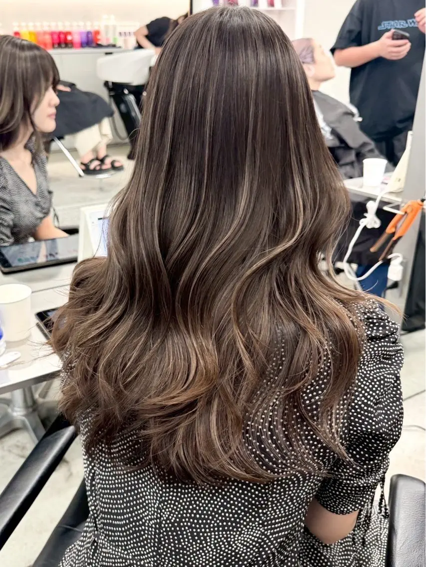 ロング カラー ヘアアレンジ ヘアカラー TOA／ 福岡JIL BLANのヘアスタイル
