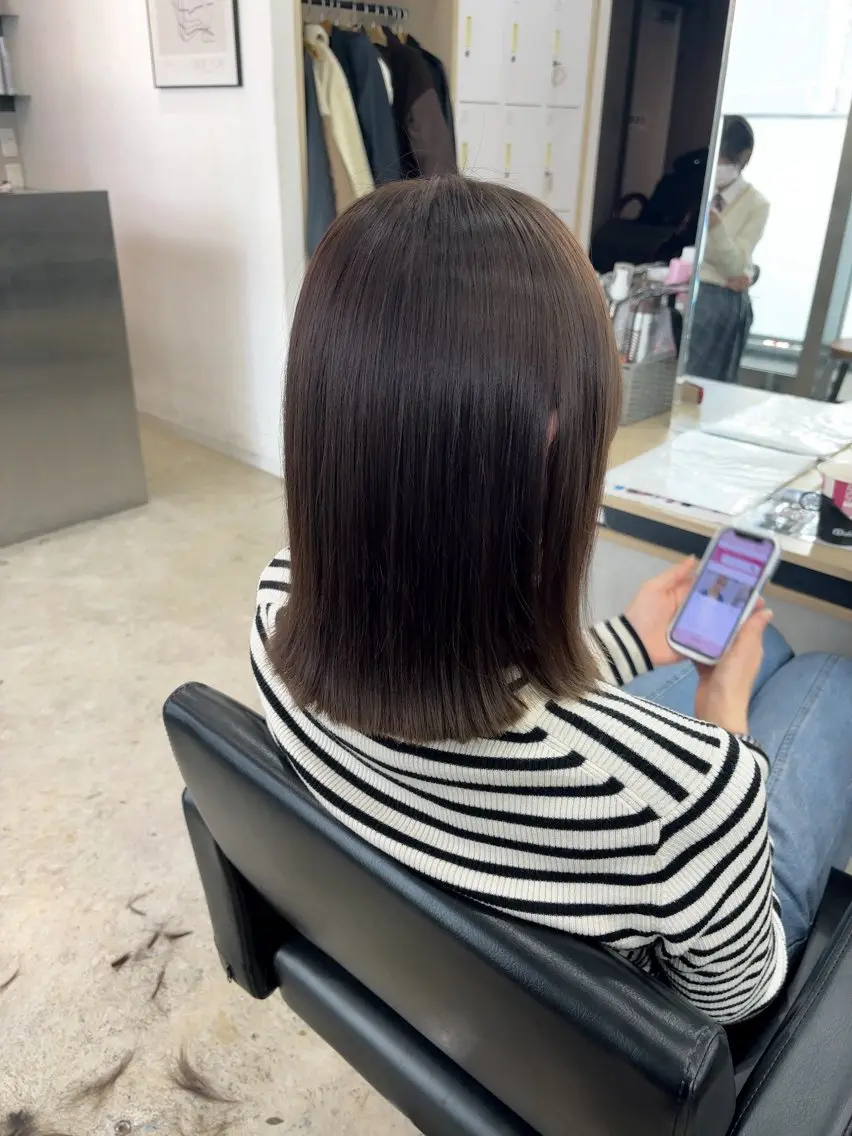 🤍人気No.1🤍カット+カラー+2stepトリートメント🧸🤎 ※土日祝+¥1,100の写真