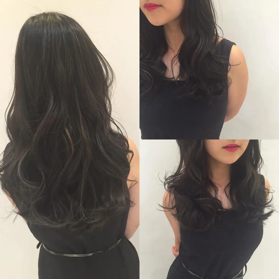 ミディアム セミロング ロング カラー パーマ ハイライトカラー ハイライト ハイトーン×髪質改善 KENTAのヘアスタイル