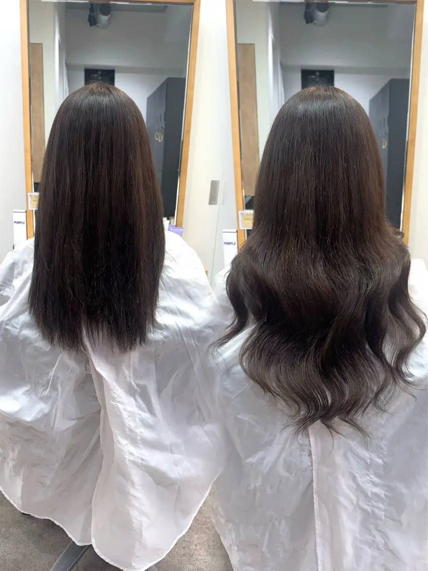ロング ヘアアレンジ シールエクステ エクステ カット エクステ ヘアセット 髪質改善縮毛矯正/ エクステ/ひふみ🌛のヘアスタイル