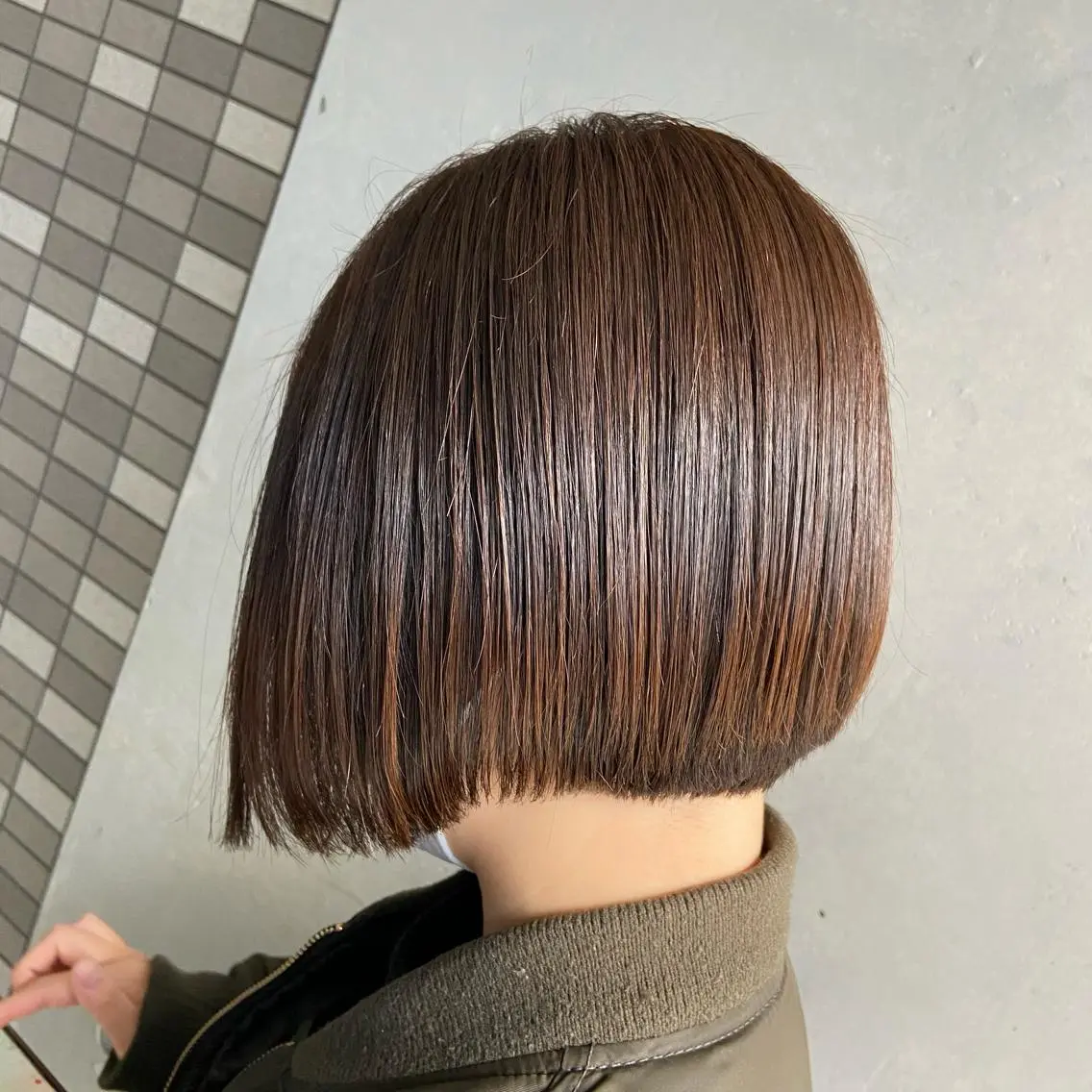 ショート カラー ボブ カット ヘアカラー 💜推しインナー カラー/菊池柊真💜のヘアスタイル