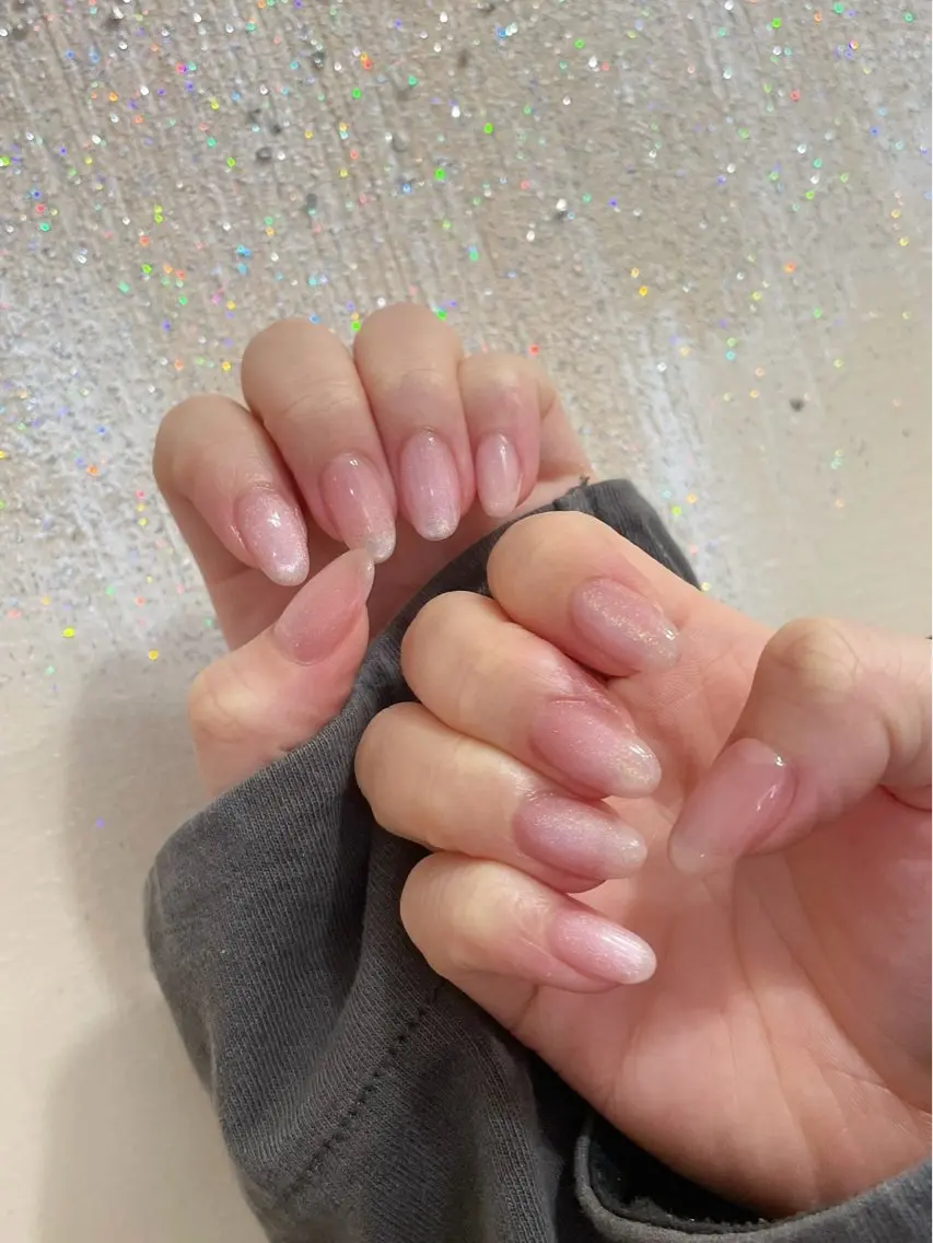 ネイル オーロラネイル フットネイル フレンチネイル ジェルネイル マグネットネイル kiki nail たまプラーザのネイルデザイン