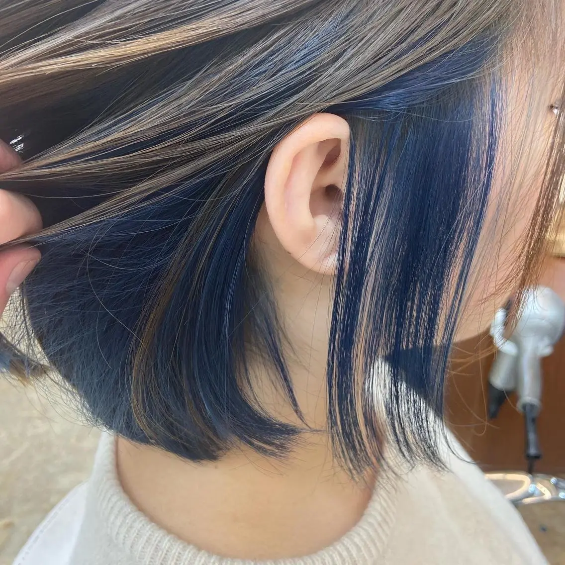 ミディアム 石川 史弥のヘアスタイル