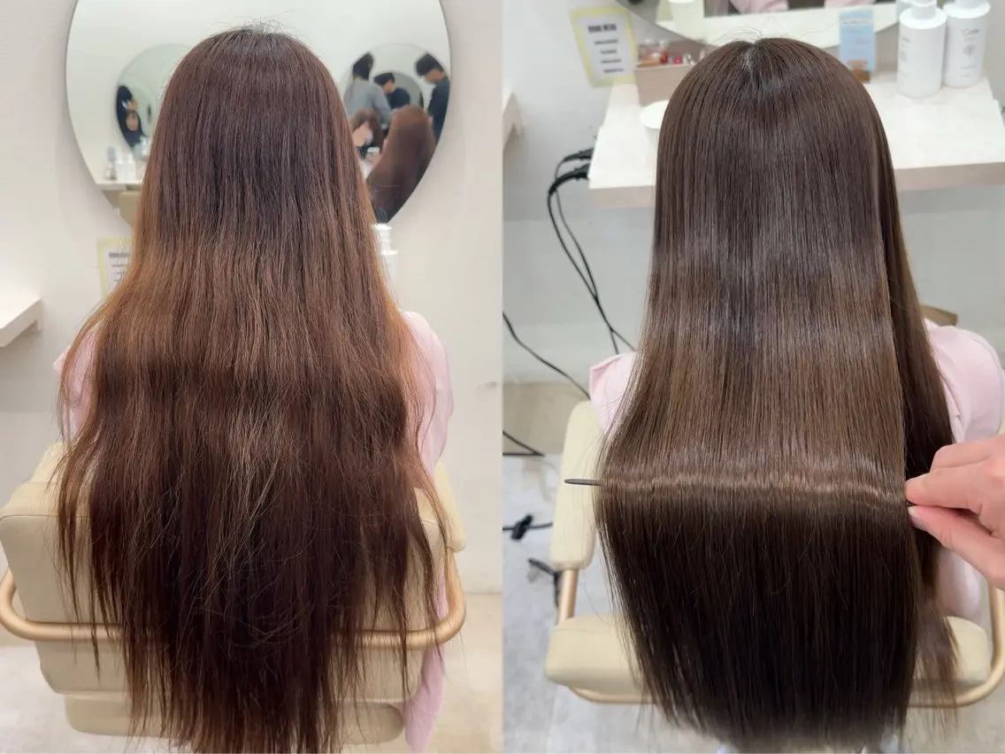 ロング カット 縮毛矯正 トリートメント 髪質改善×縮毛矯正 Core 片山健太のヘアスタイル
