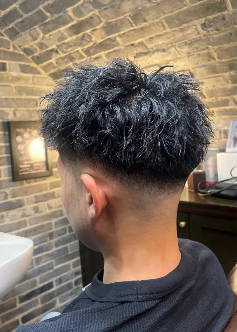 ショート パーマ メンズ カット無料 長利愛花のヘアスタイル