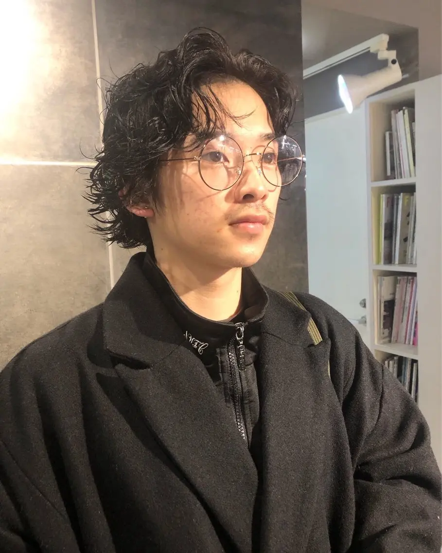パーマ ヘアアレンジ メンズ カット パーマ トリートメント ヘアセット メンズ特化✂️栗原 侑也のヘアスタイル