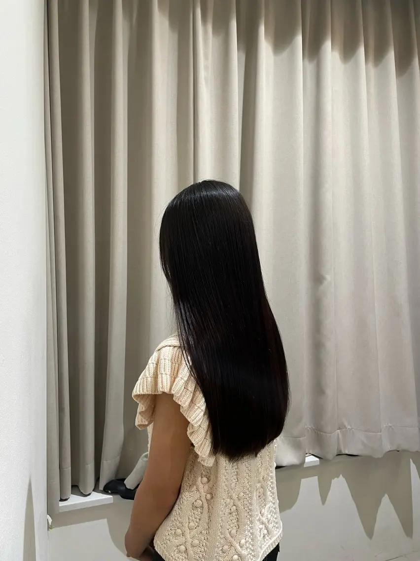 ロング 縮毛矯正 Agu 西台店 衣莉💫のヘアスタイル