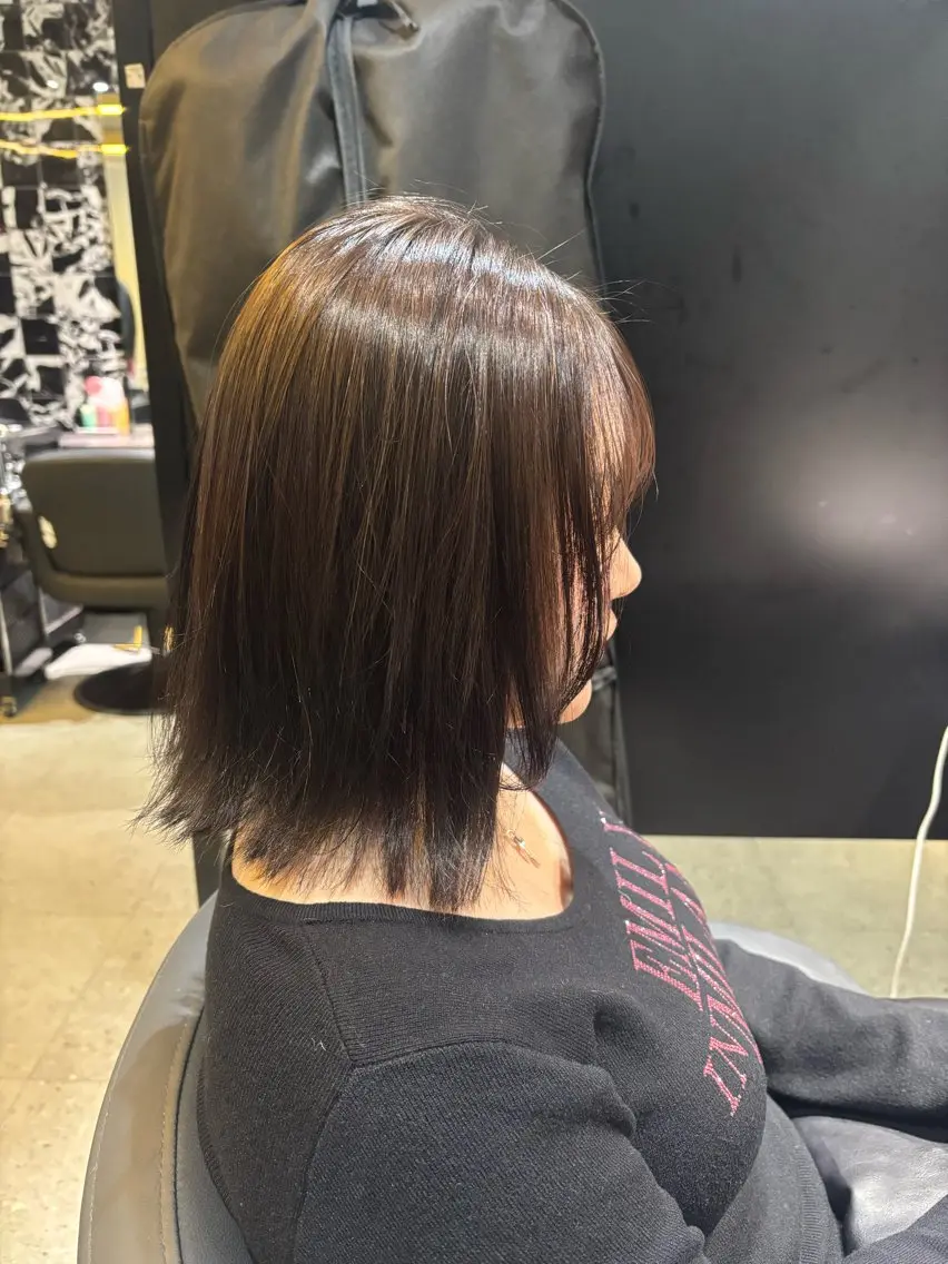 ミディアム one by the ect佐々木輝人✨のヘアスタイル
