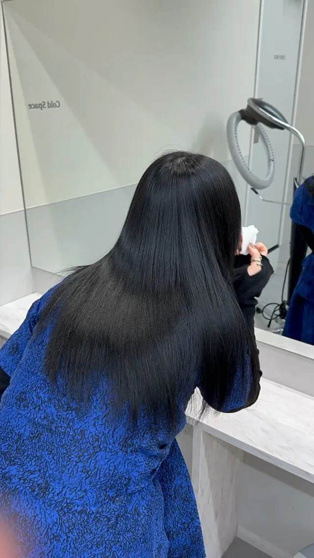 ロング トリートメント パーマ、髪質改善 菊地美月のヘアスタイル
