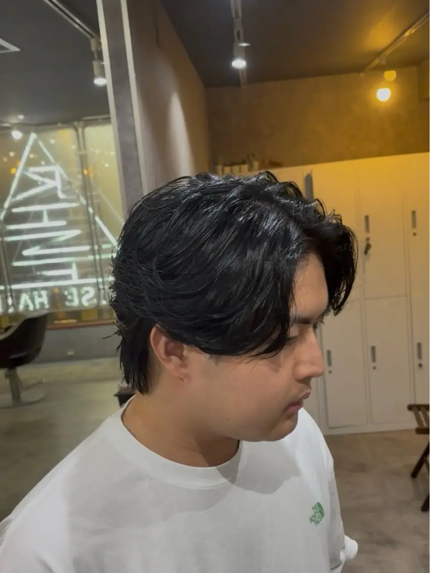 ミディアム ミディアムパーマ りょうま⚡️新小岩 ニュアンスパーマのヘアスタイル