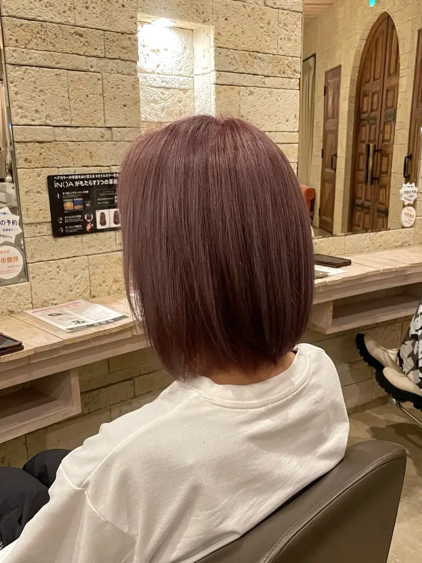 ショート ヘアカラー トリートメント 木村 一葵のヘアスタイル