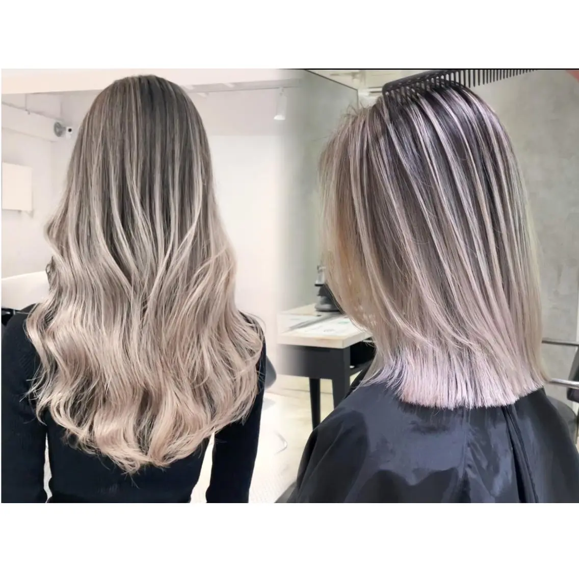 カラー セミロング ITbyALBUM 松戸のヘアスタイル