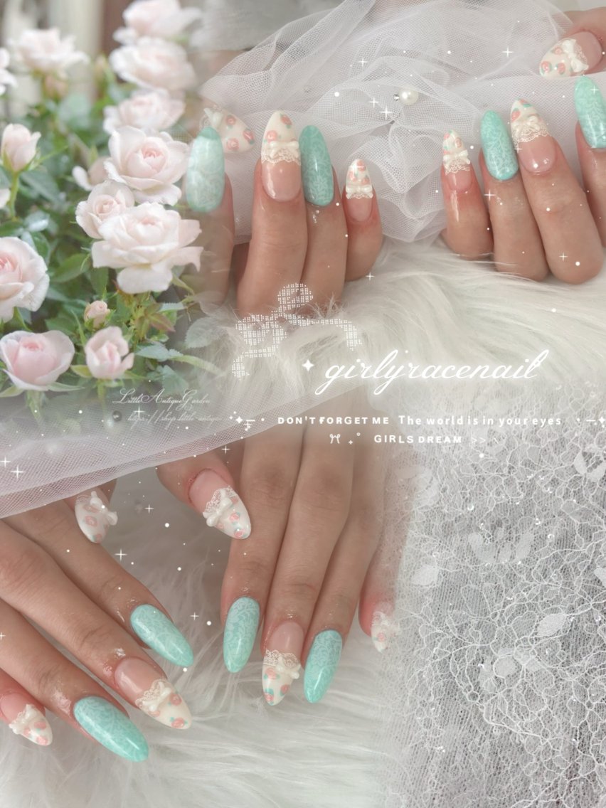 ロング ハンドネイル Hinari 🦋のネイルデザイン