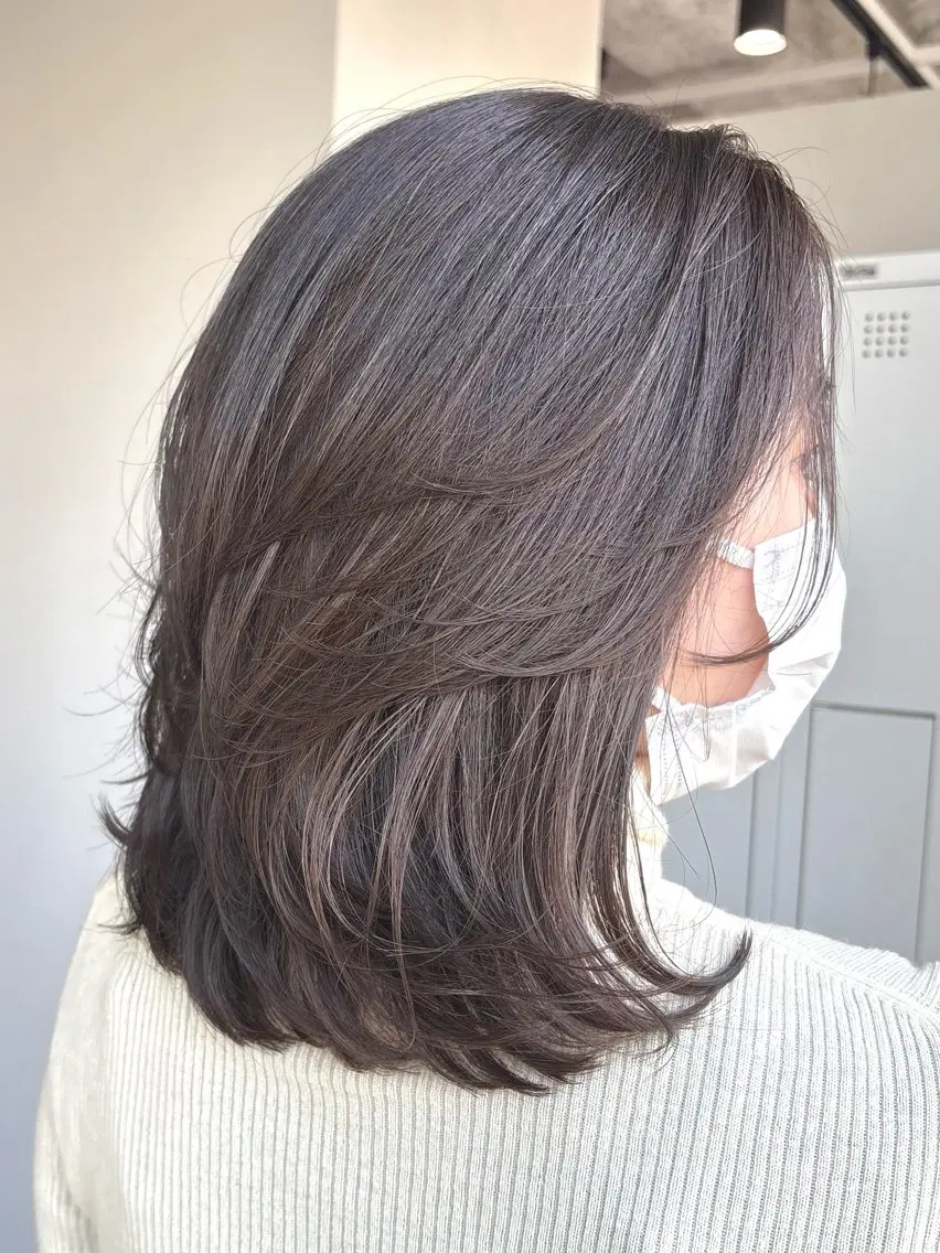 ミディアム トリートメント カット ヘアカラー トリートメント ERI ☆のヘアスタイル