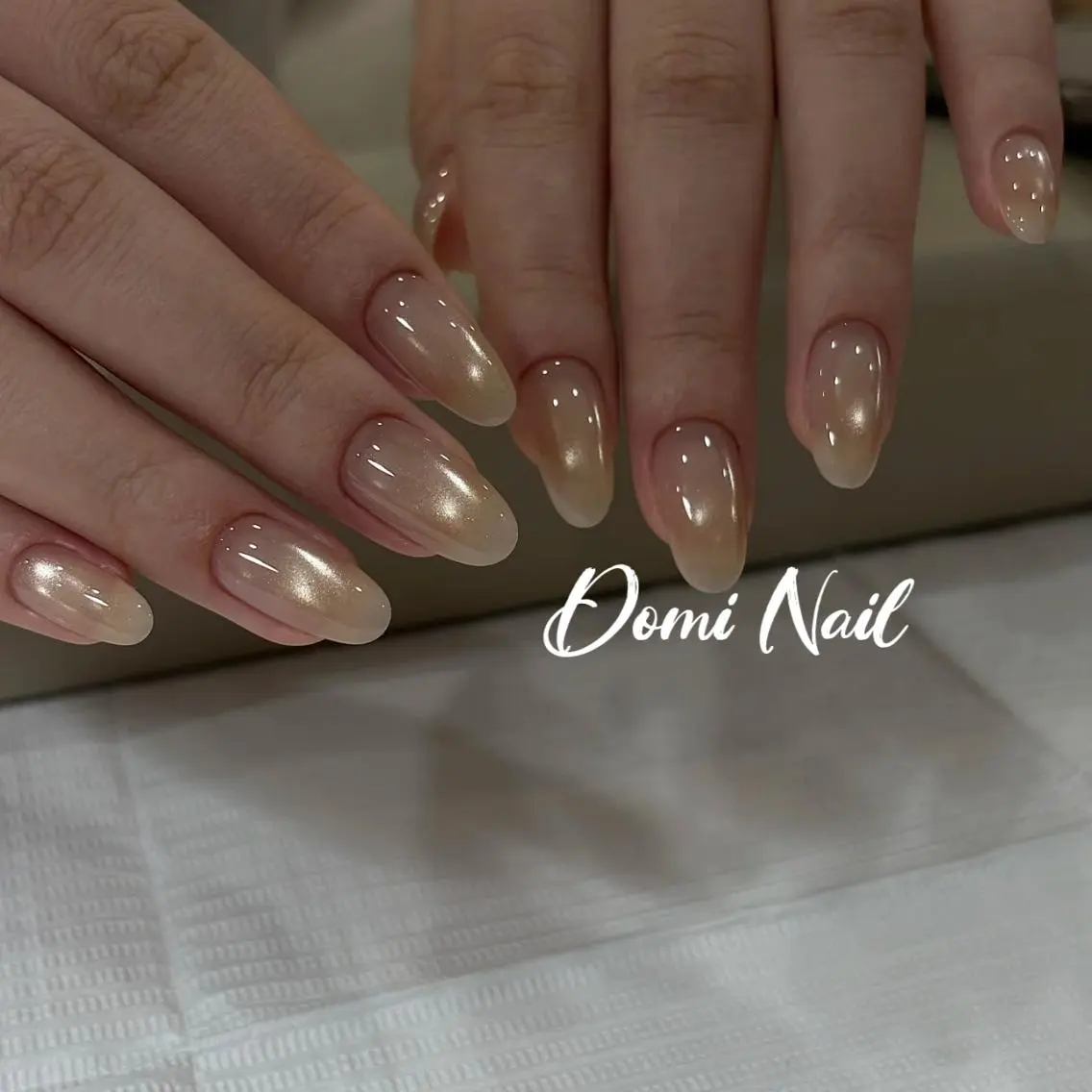 【ちゅるんとワンカラー】自爪💅ケア込み4980円💖マグネット追加料金なしの写真