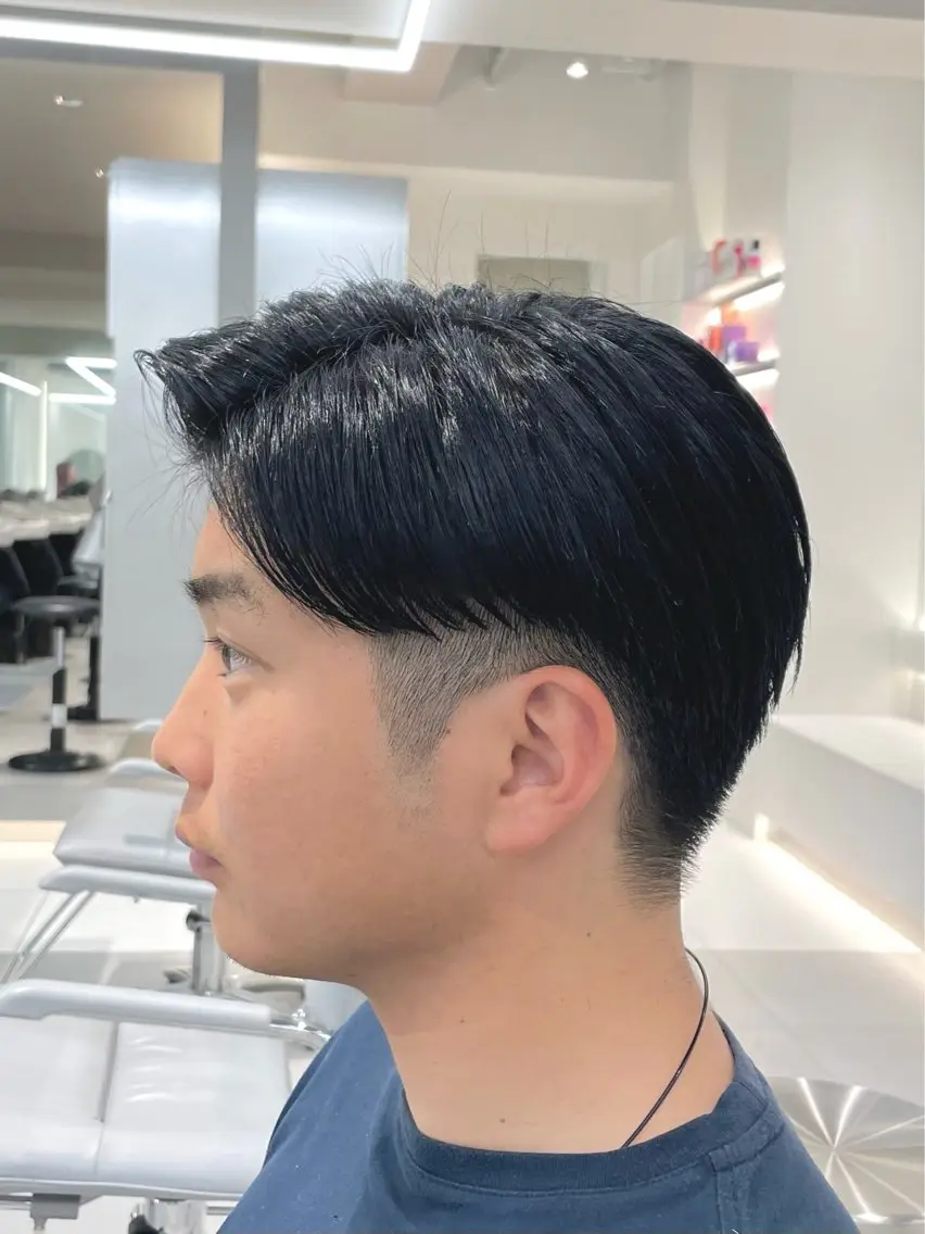 メンズ アップバング センターパート フェードカット マッシュ メンズパーマ カット ヘアセット 韓国メンズスタイル 🇰🇷パーマのヘアスタイル
