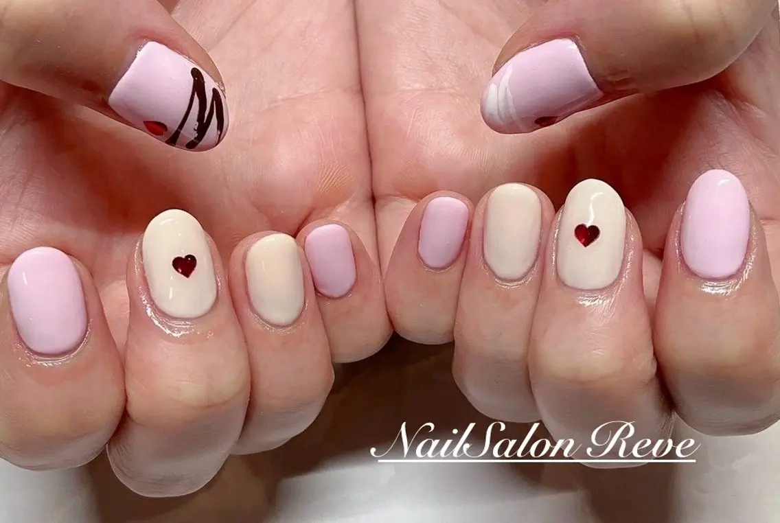 ネイル シンプルネイル ハンドネイル NailSalon Reveのネイルデザイン