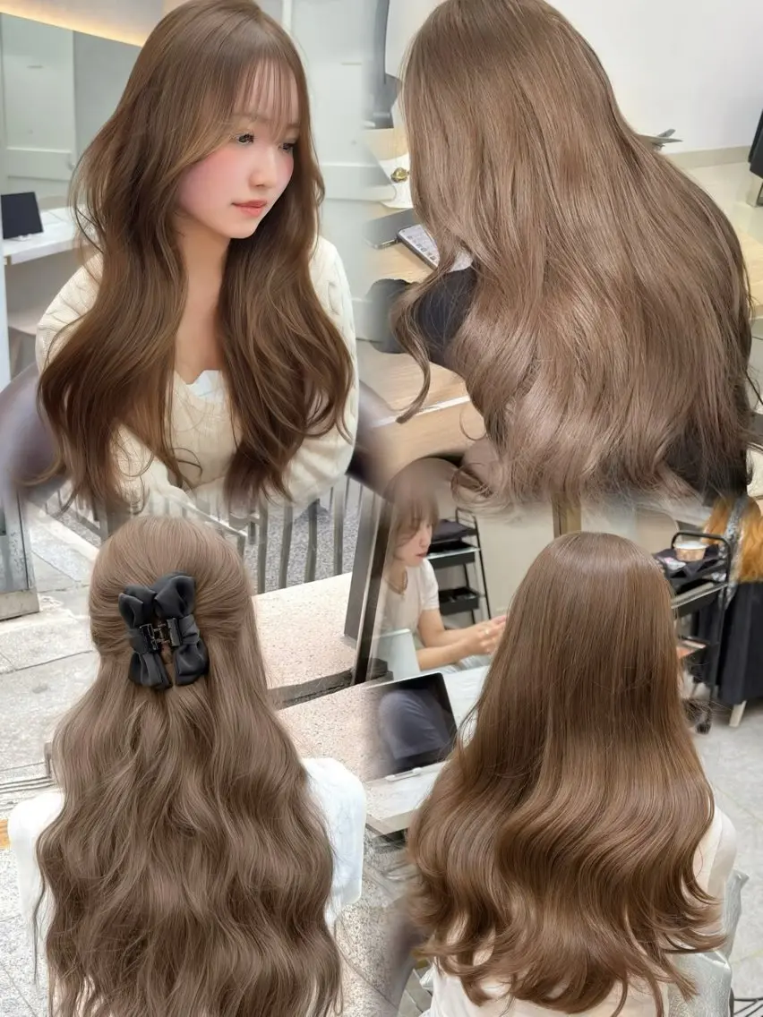 ロング カラー カット ヘアカラー トリートメント レイヤーダブルカラー KYONのヘアスタイル