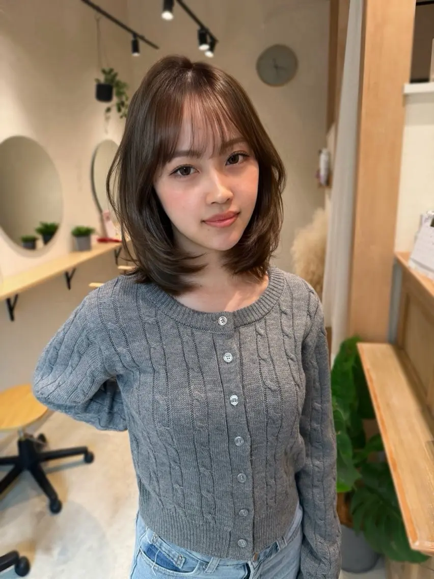 垢抜けご希望の方はコチラ🎀【似合わせカット➕ブリーチなしケアダブルカラー】の写真