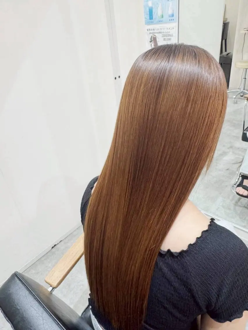 ロング 髪質改善 韓国風ヘア トリートメント 酸熱トリートメント トリートメント レイヤー/ショート chere狭山のヘアスタイル