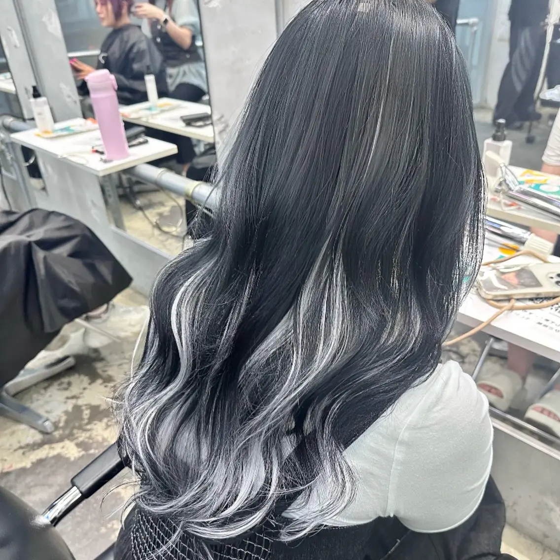 ミディアム カラー ヘアアレンジ メッシュ エクステ エクステ ヘアセット 🎀モテ暖色× エクステ🎀あかりのヘアスタイル