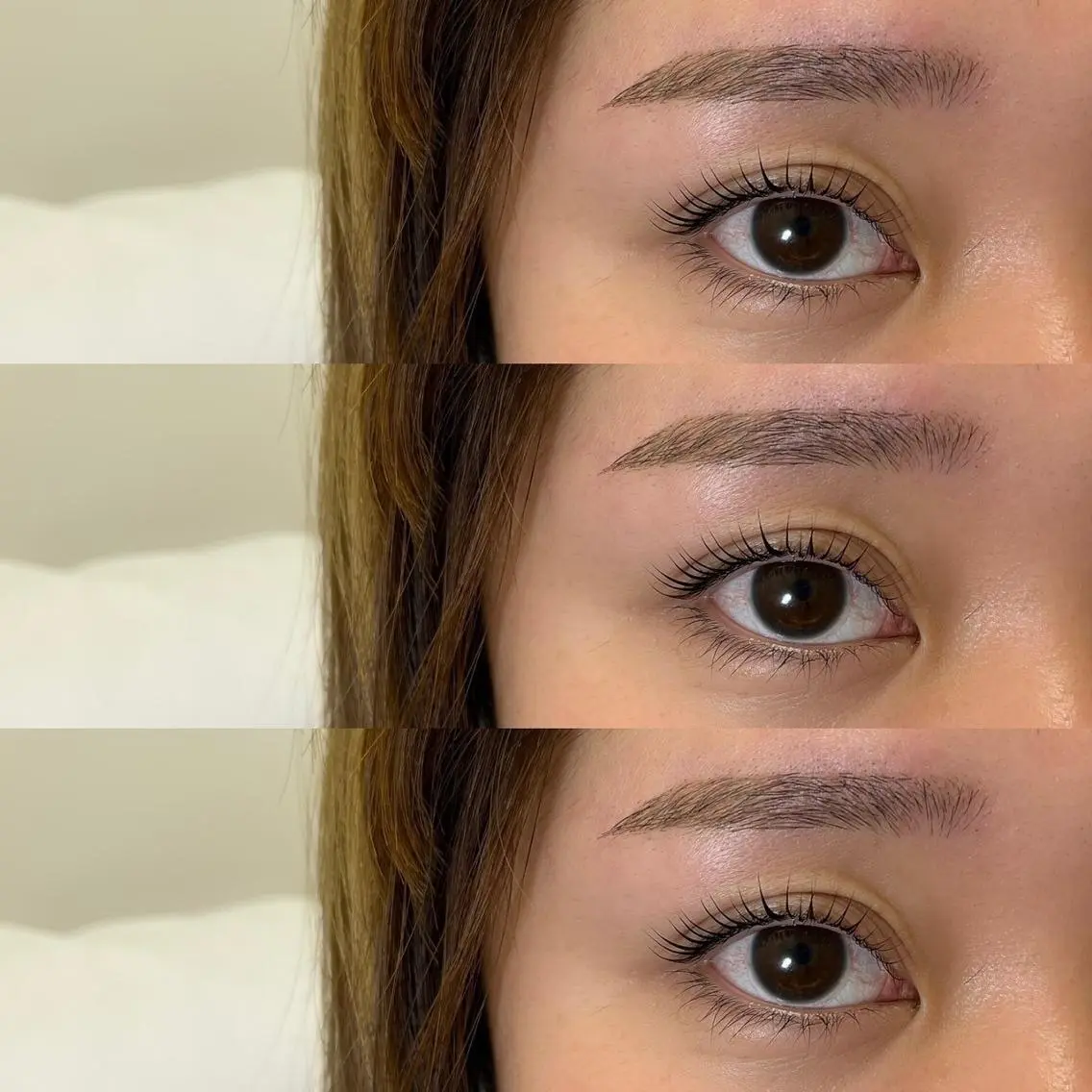 【眉毛×まつ毛(上下)★トータルセット】眉毛デザインWAX+眉毛間引き(毛量調整)+上下まつ毛パーマ+アイトリートメントの写真