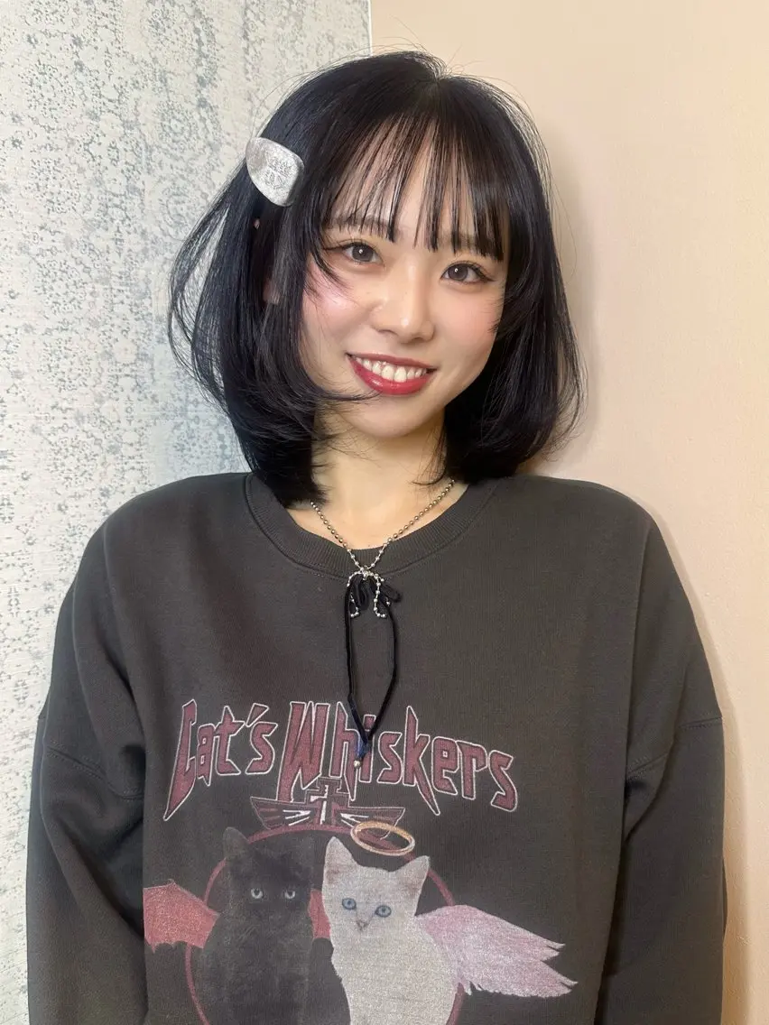 ミディアム カラー 透明感カラー 'AXIS wakanaのヘアスタイル