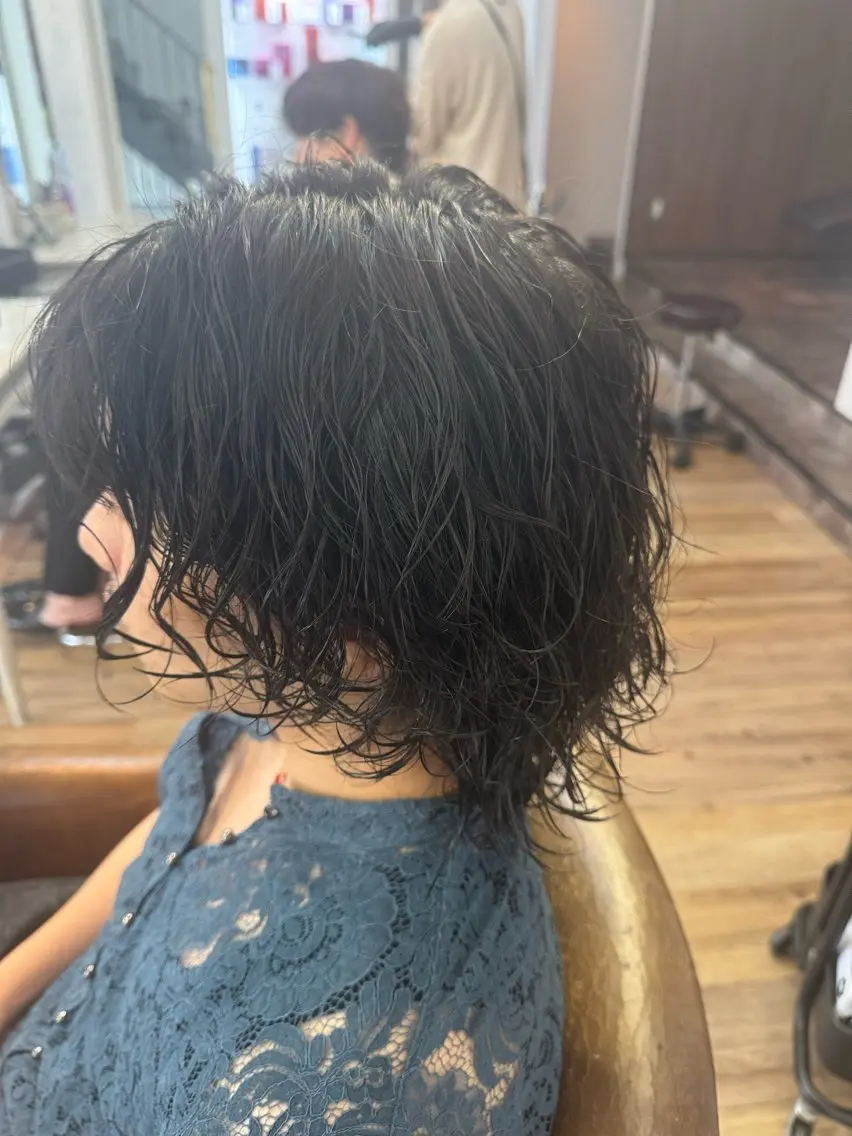 ミディアム パーマ カット パーマ メンズ特化 ⚡️ひりゅう⚡️のヘアスタイル