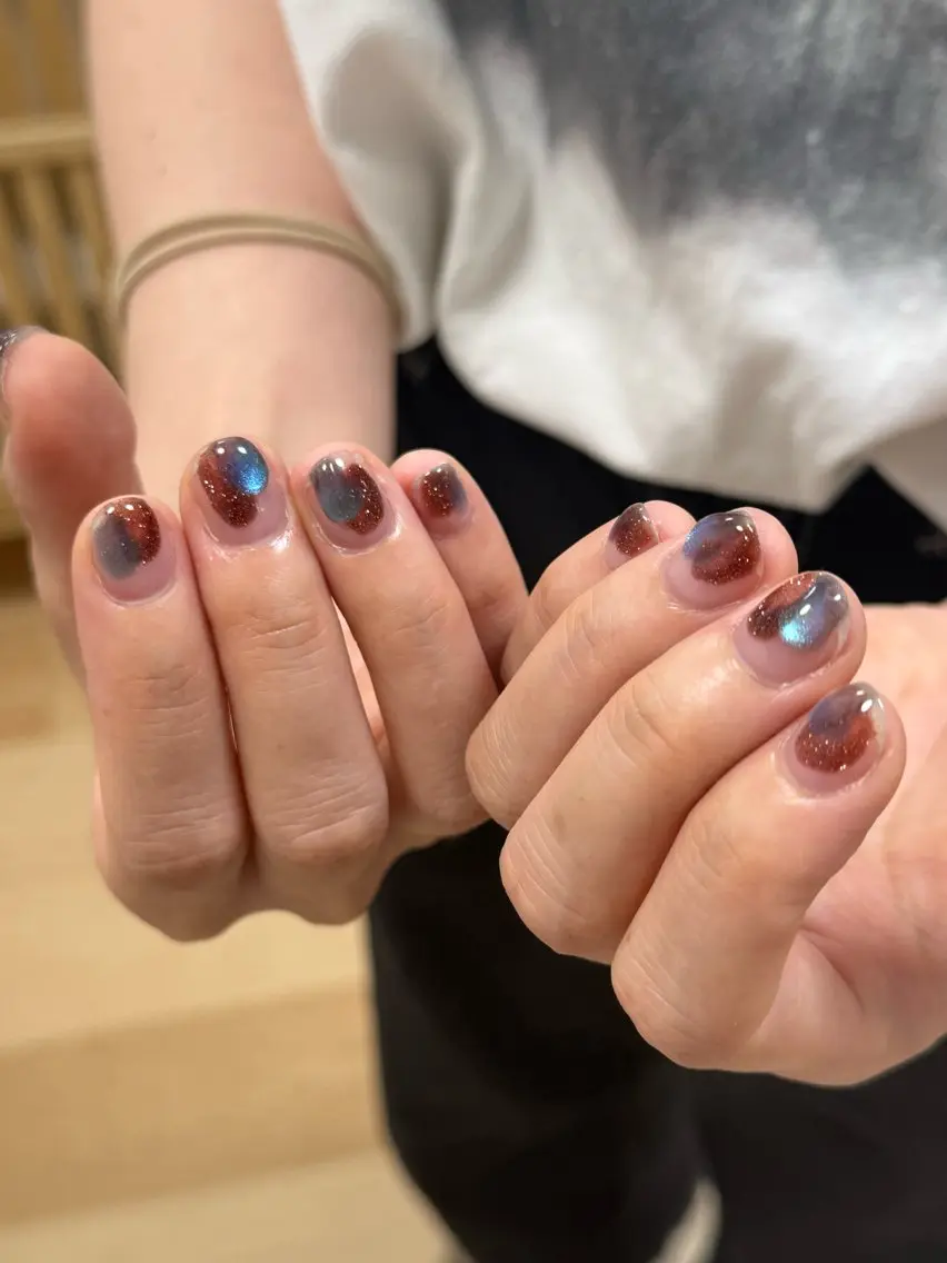 ネイル シンプルネイル Lilia nana🕊️🤍のネイルデザイン