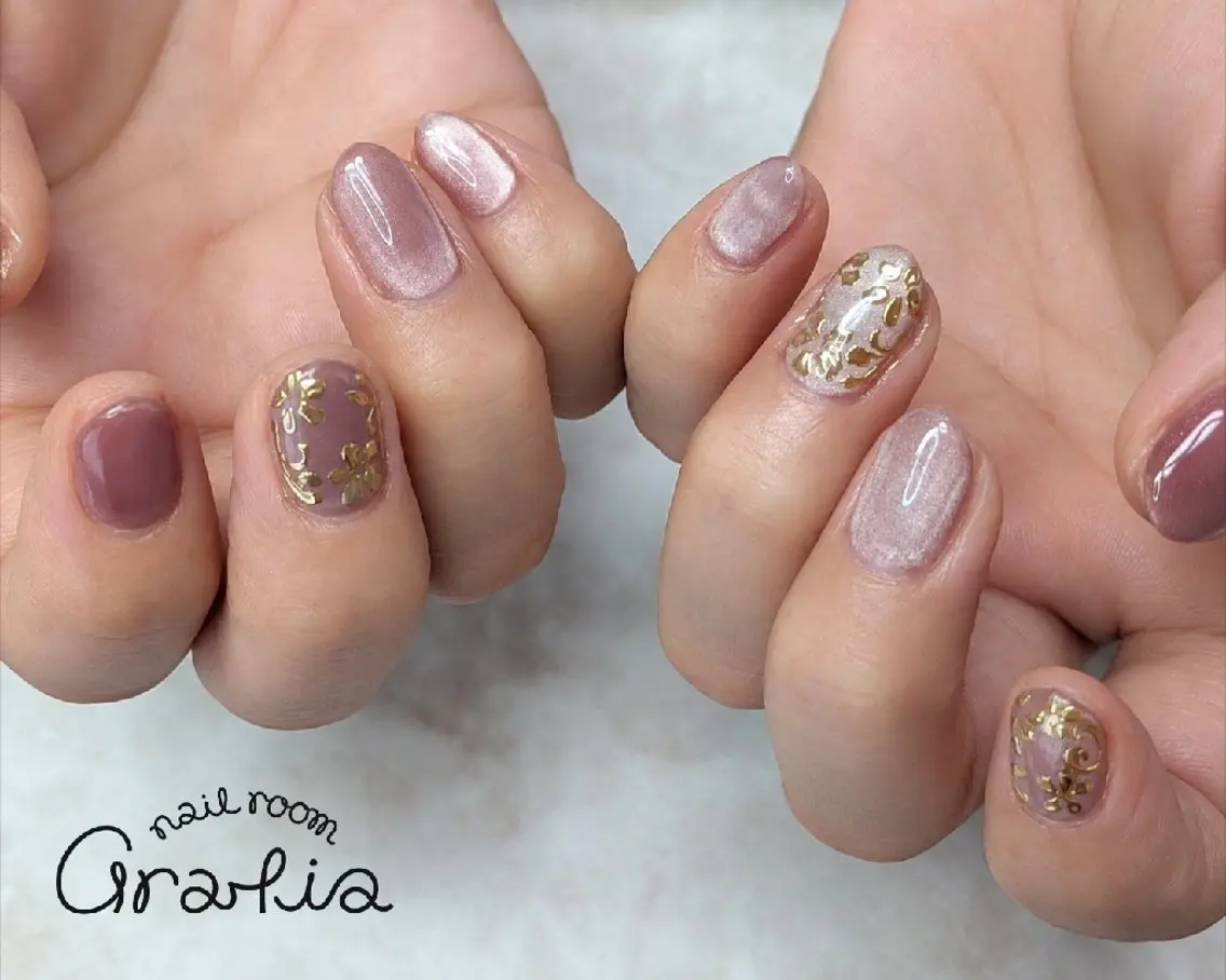 ネイル ハンドネイル nail room gratia のネイルデザイン