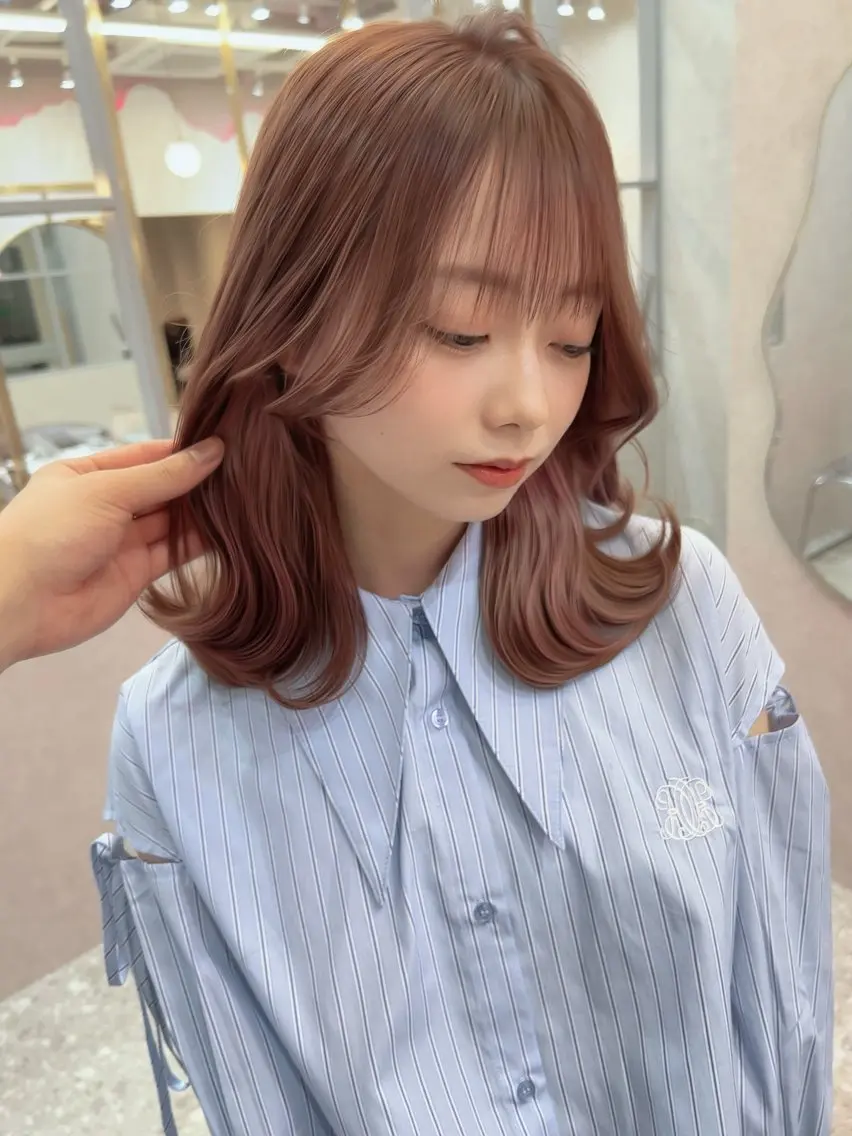 ミディアム ヘアカラー トリートメント Aster 店長 れおんのヘアスタイル