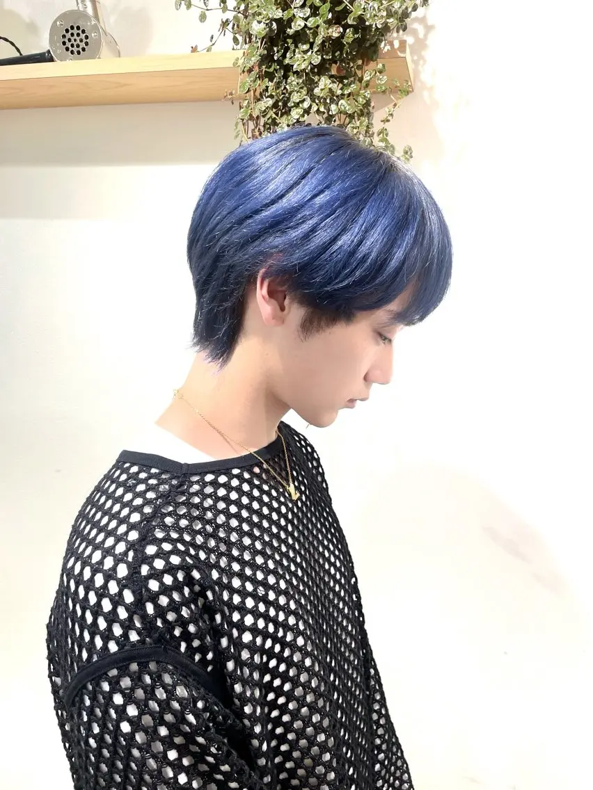 ショート ヘアカラー コトミ【メンズ】 【曲がる縮毛矯正】のヘアスタイル