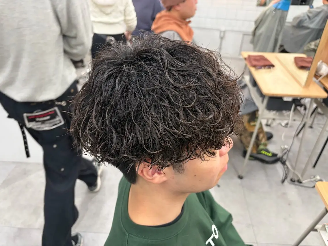 パーマ カット パーマ メンズパーマ外屋敷 航のヘアスタイル