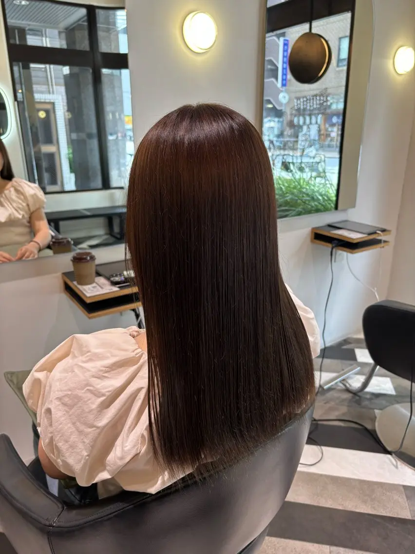 ロング カラー カット ヘアカラー トリートメント 沢井涼人✂︎ 割引有のヘアスタイル