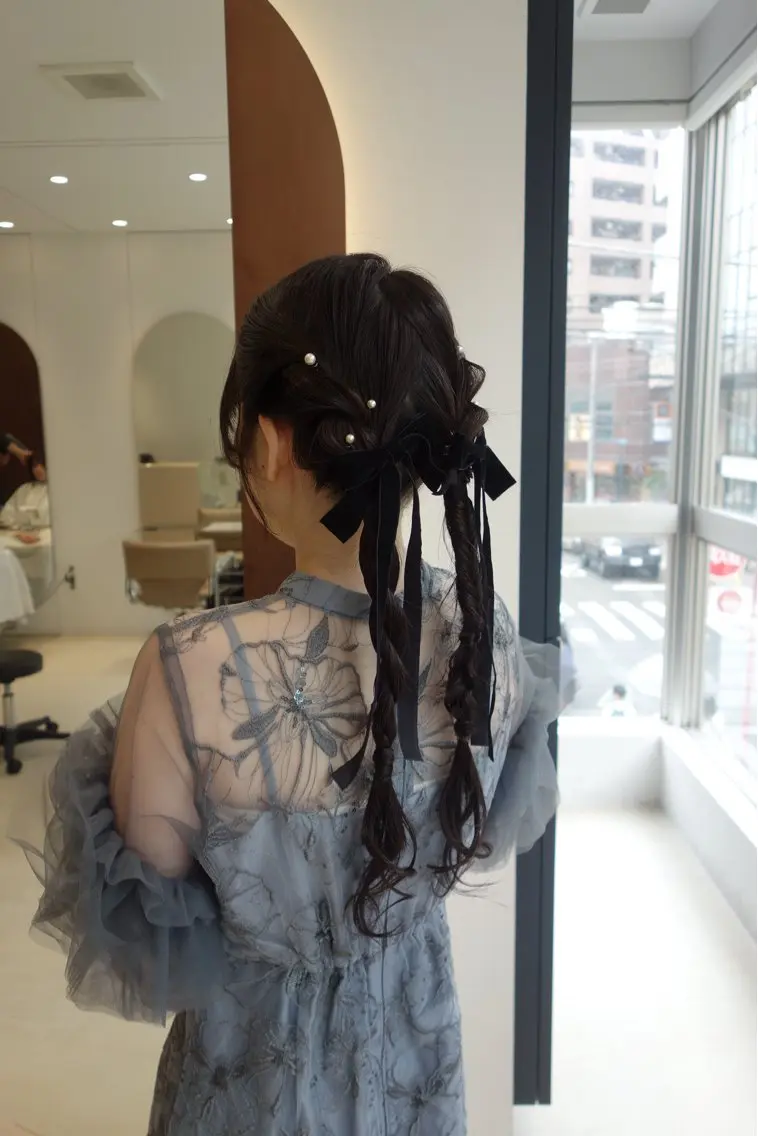 ヘアアレンジ yuna🪽‪ ヘアセット／カラーのヘアスタイル