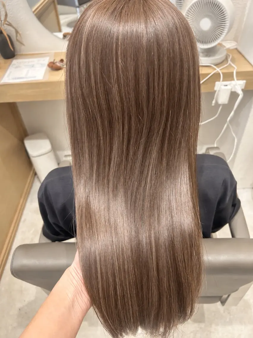 ロング 髪質改善 トリートメント 久木原 ゆりのヘアスタイル