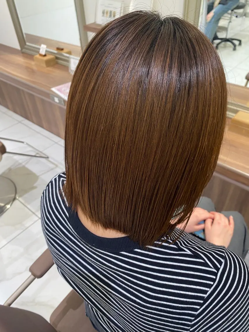 ショート カラー パーマ トリートメント Ash桜新町/ Mizuki🎀のヘアスタイル