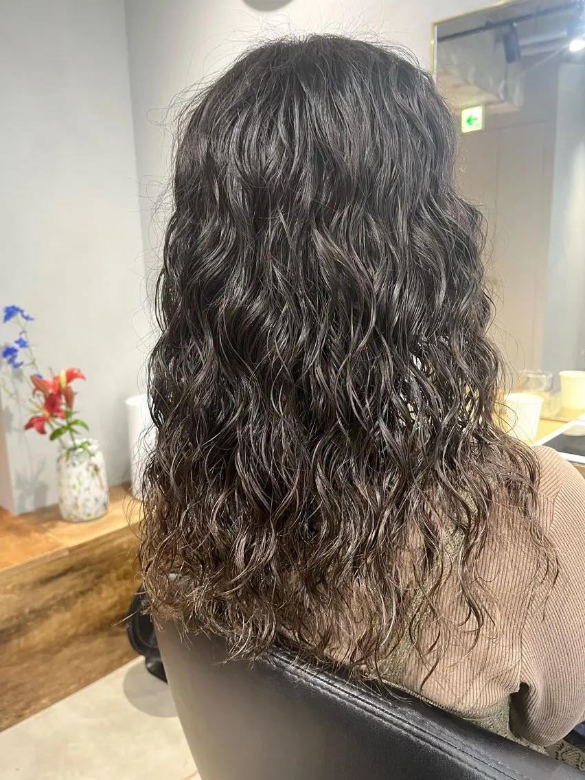ミディアム パーマ カット パーマ トリートメント 🎀持ちのいいパーマ 🎀mikihoのヘアスタイル
