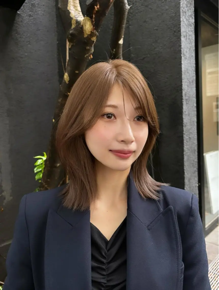 ミディアム HIROKO / 透明感暖色カラー🎀のヘアスタイル