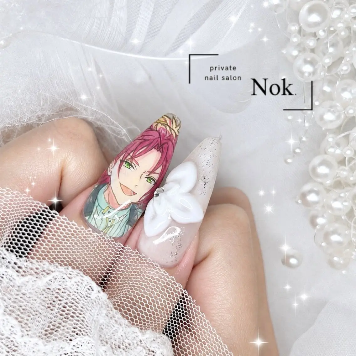ネイル ロングネイル ハンドネイル 池袋痛ネイル Nok. 渡辺のネイルデザイン