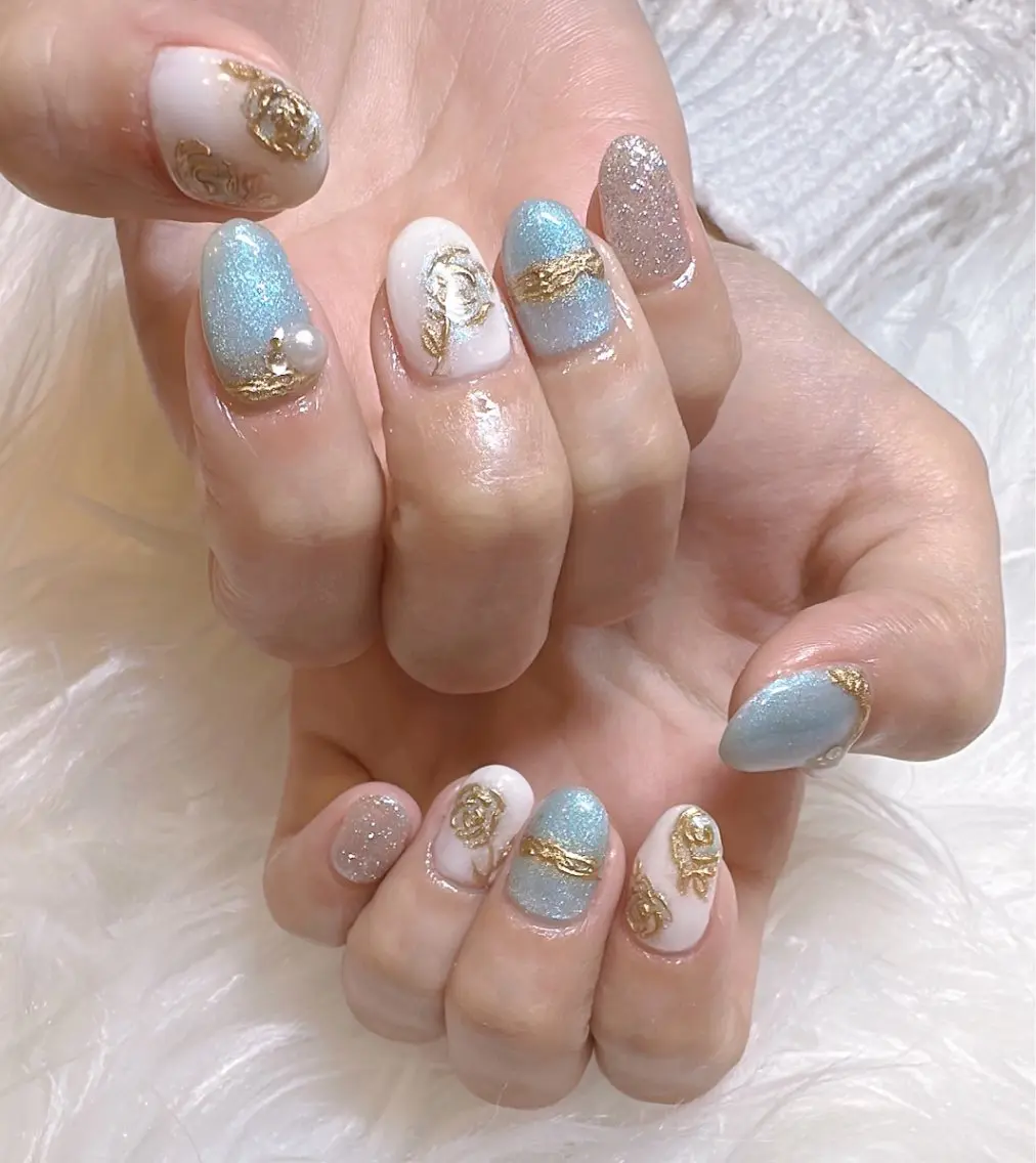 ネイル 持ち込み ハンドネイル ハンドケア キュート ネイルのネイルデザイン