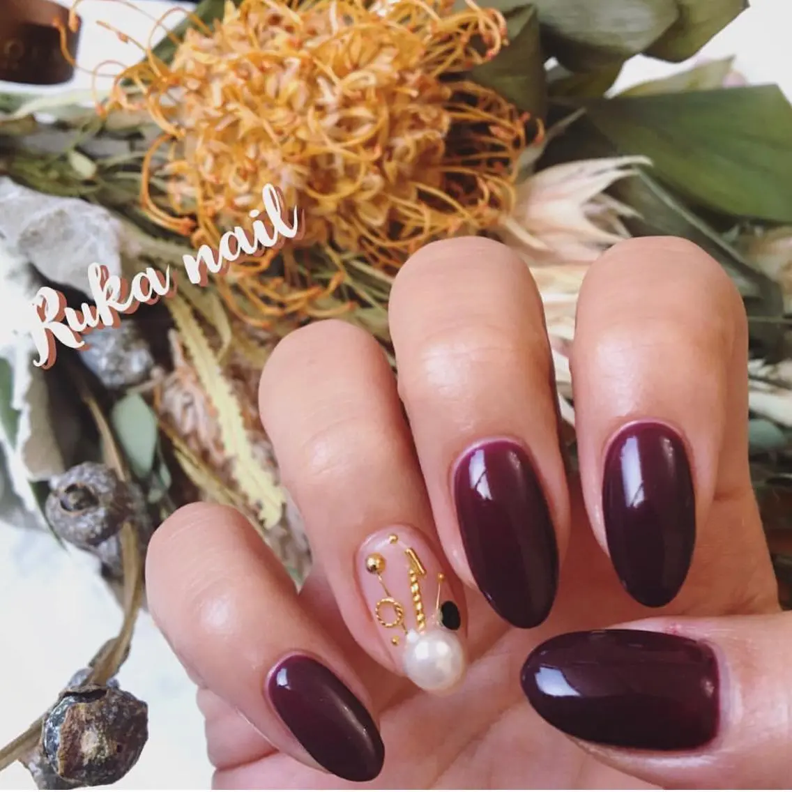 【片手1本ずつアートコース ¥6,000!! 】ワンポイントアクセントに♡の写真