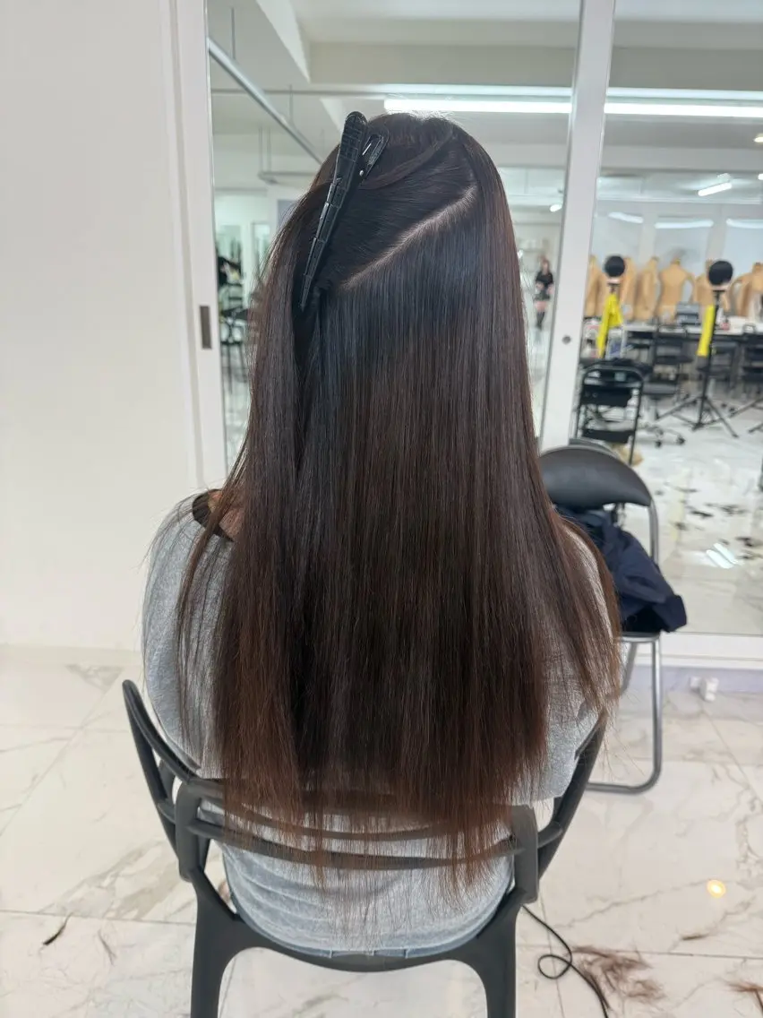 ロング りきと🦋河原町 縮毛矯正/艶カラーのヘアスタイル